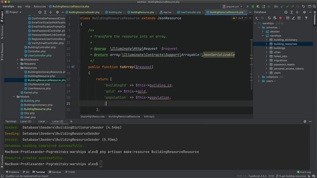 Warships #6: Laravel 8, React JS, TypeScript, получаем информацию о ресурсах для строительства смотреть онлайн