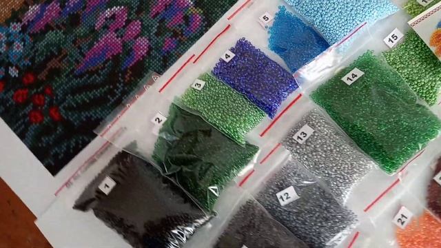 Bead Embroidery Kit, Alpine town, large size full embroidery pattern 40x57 cm, #BeadedCrossStitch смотреть онлайн