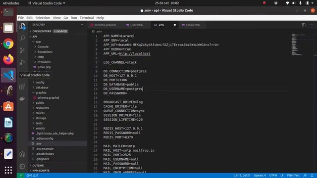 CRUD usando GraphQL + Lighthouse + Laravel + Postgres + JWT 15/25 Configurando o Banco de Dados смотреть онлайн