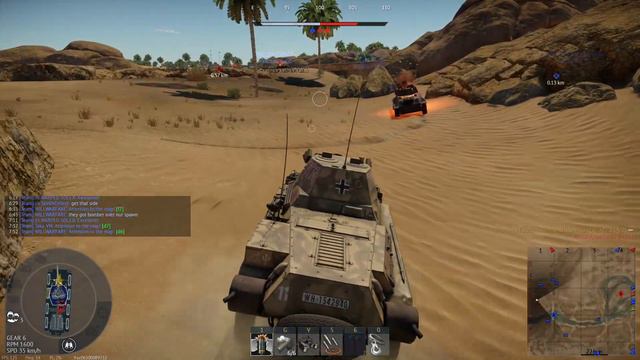 War Thunder Realistic Battle Sd.Kfz.234/2 You're Doing it Wrong смотреть онлайн