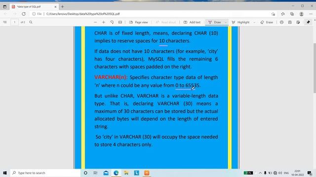In this video we will learn about the brief Intro about the DATA TYPE of SQL in Hindi language. смотреть онлайн
