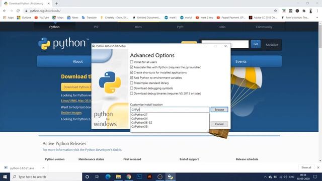 Install Python 3.8.3 in windows 10 [2020] смотреть онлайн