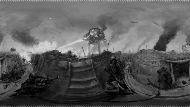 "Flammenwerfers!" 360 VR Panorama sketch смотреть онлайн