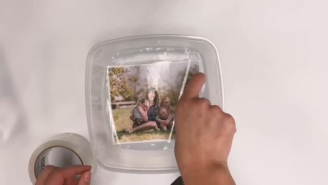 DIY photo transfer on glass using packing tape смотреть онлайн