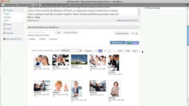 Microstock Photo Plugin for Wordpress - Demo Version 2 смотреть онлайн