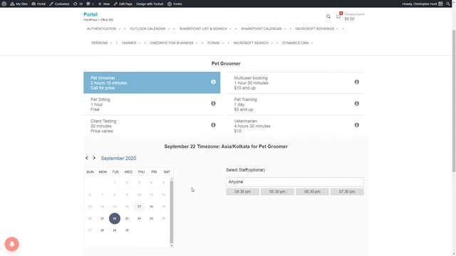 M365 Bookings Display for WordPress смотреть онлайн