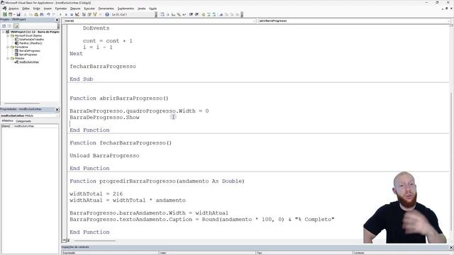 Barra de Progresso no Excel para Monitorar seus Códigos em VBA смотреть онлайн