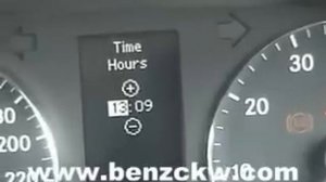 Set time and Date of w203