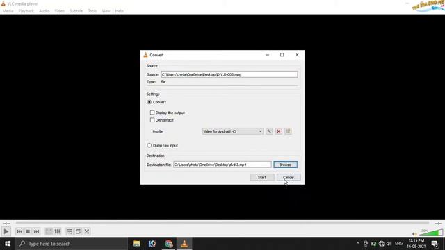 Converting video from MPG to MP4 in VLC media player смотреть онлайн