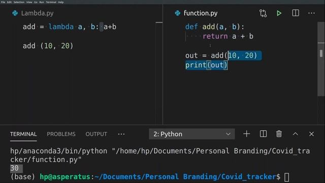 Python Tutorials | Python lambda function | Tamil смотреть онлайн