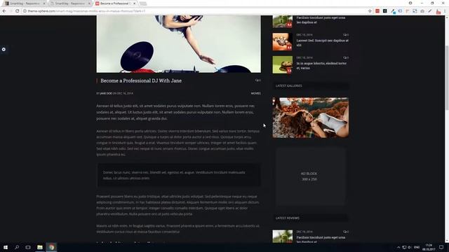 Демо темы SmartMag для блога смотреть онлайн