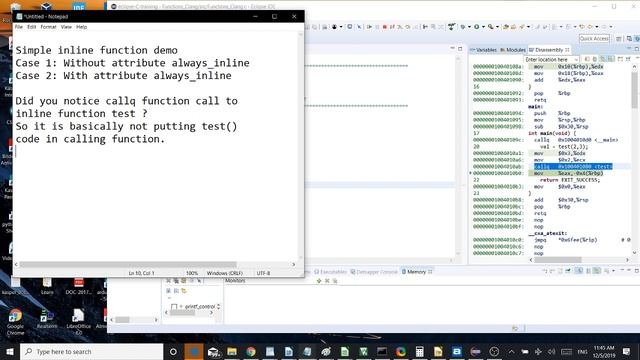 inline function in C смотреть онлайн