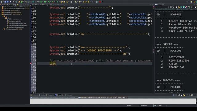 16. Uso de Bucles forEach con Métodos getters, setters y toString (Parte 01) | POO con Java смотреть онлайн