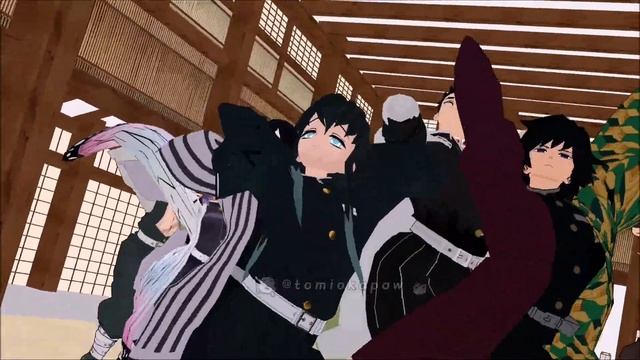 dance hashira-swalla (kimetsu no yaiba mmd) смотреть онлайн