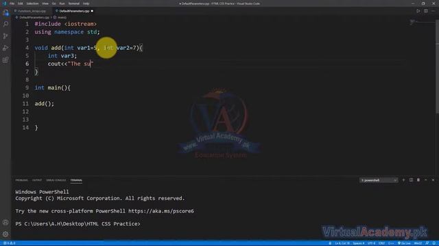 Default Parameters in C++ | C++ Complete Training in Urdu/Hindi смотреть онлайн