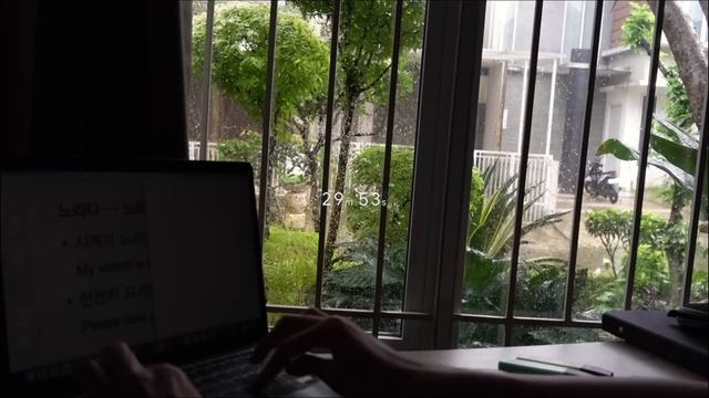 ULTRA-FOCUS 1-HOUR RAIN STUDY ?️ | study in thunderstorm | no-breaks смотреть онлайн