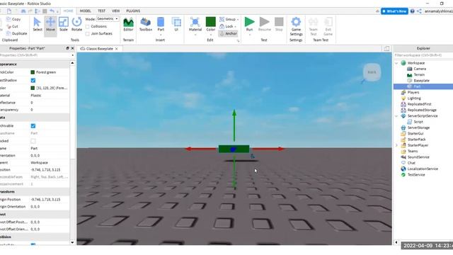 Roblox. Функция Instance.new. Создание блоков и эффектов с помощью скриптов смотреть онлайн