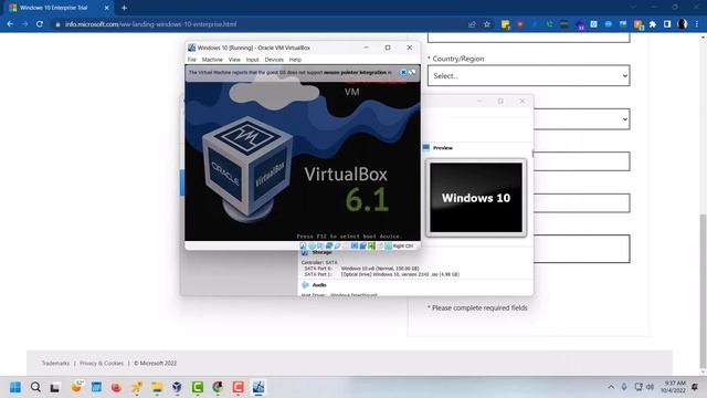 Use Oracle VM VirtualBox to install Windowsx 10 смотреть онлайн