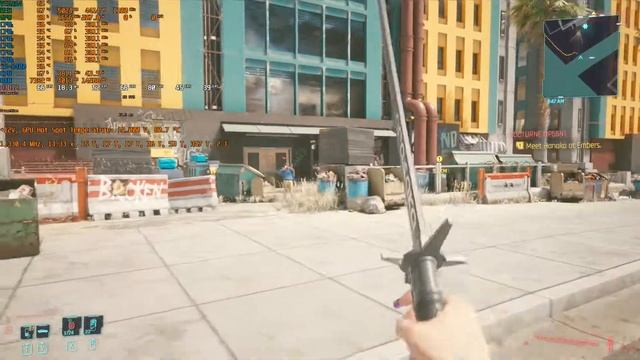 Cyberpunk 2077 - Gameplay - Patch 1.23 - Vega 64 - 1080P HIGH - i5-8400 - DDR4 2x8GB 2666 смотреть онлайн