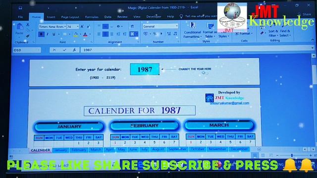 Digital Diary & Calendar in Excel Book смотреть онлайн