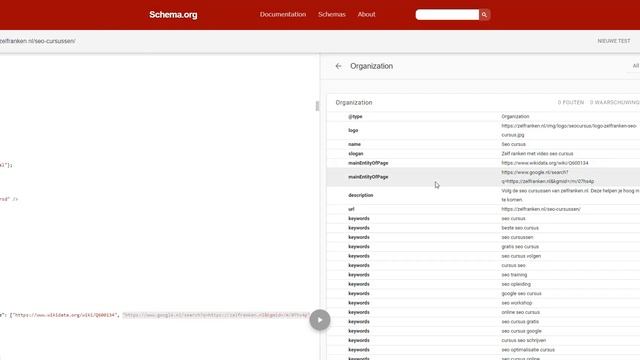 SEO cursus deel 4 schema Json LD schrijven смотреть онлайн