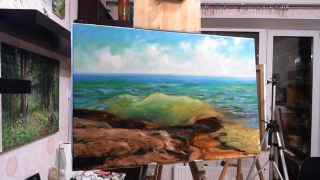 ? ХуДоЖнИкИ Как написать картину маслом / Морской пейзаж / Урок рисования / Георгий Харченко смотреть онлайн