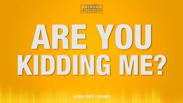 Are You Kidding Me? - SOUND EFFECT - Male Voice Speaking Man speaks SOUNDS SFX смотреть онлайн