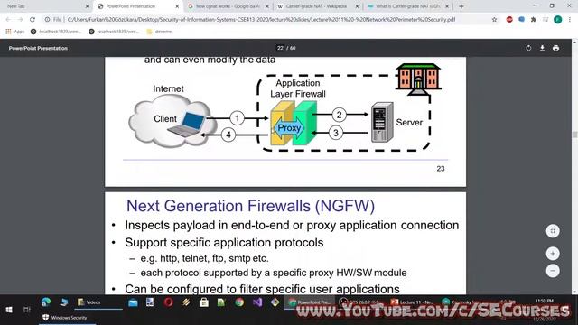 #Security of #Information #Systems - Lecture 11 : Network Perimeter Security, Firewalls, Proxies смотреть онлайн