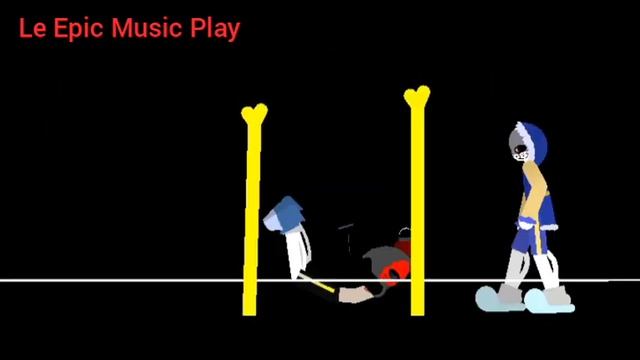 DustFell Vs OuterDust Sans (Stick Node)(Here's Why Dustfell In Heroes Time Trio)