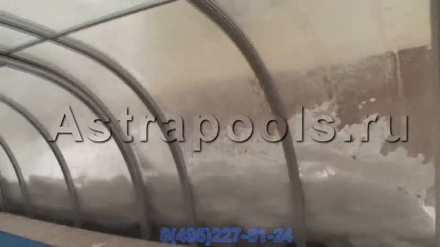 ЗИМА !!! Раздвижной павильон для бассейна модель 