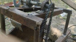 Самодельный окучник, пропольщик из бензокосы.homemade one wheel tractor