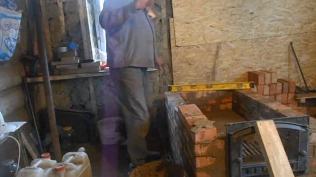 Печка-голландка, с водяным котлом. Делаю первый раз в жизни своими руками от и до.... смотреть онлайн