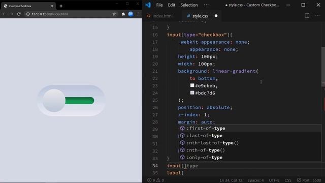 Custom Checkbox CSS | CSS Toggle Switch смотреть онлайн