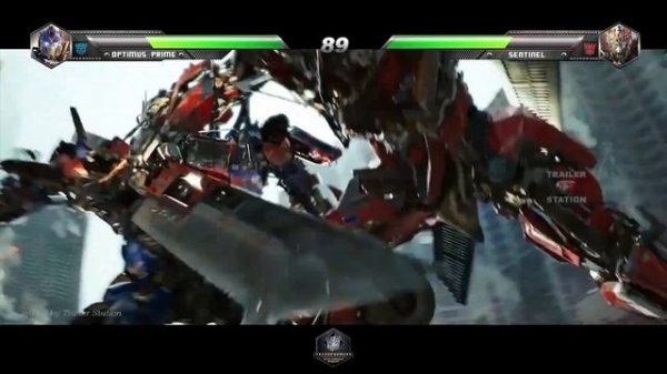 Optimus Prime vs Sentinel Prime with Healthbars