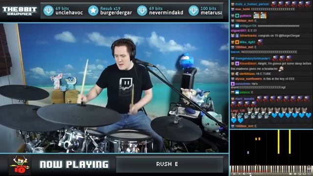 RUSH E ON DRUMS!!! смотреть онлайн