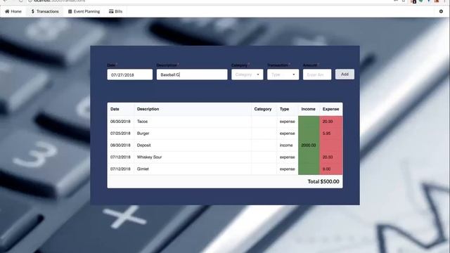 Buget App React & JWT Auth смотреть онлайн