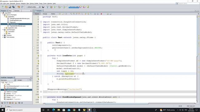 Java Swing - How to create pagination and load data with database смотреть онлайн