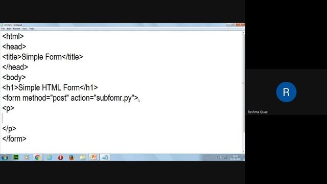 Unit IV (Submitting Form in Python) смотреть онлайн
