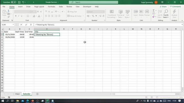 (16) Run Google Services From Excel VBA: Google Calendar In Excel (03) смотреть онлайн