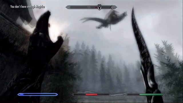 Skyrim wild double Dragon battle смотреть онлайн