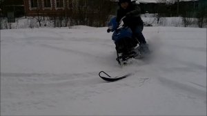 мини снегоход с одной лыжей для взрослых