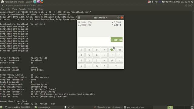 Apache Benchmarking using AB in linux смотреть онлайн