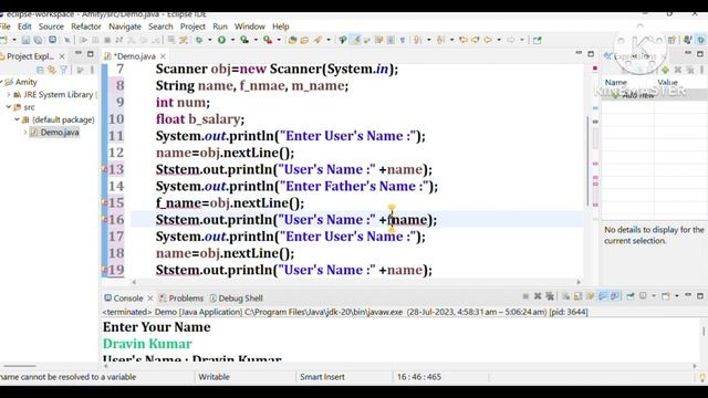 Haw to get the input from user in Java language. for his import Java.util.Scanner смотреть онлайн