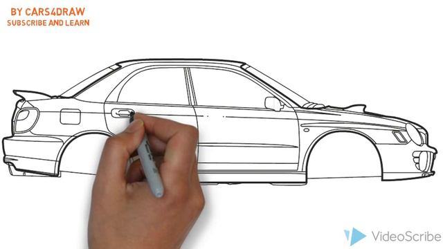How to Draw a Subaru Impreza 4WD / Как нарисовать Subaru Impreza 4WD смотреть онлайн