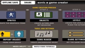 нудный туториал по механике атаки Соника в game creator|sonic attack tutorial in game creator