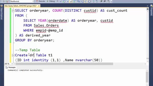 34 How to Create Temp Table in SQL Server смотреть онлайн