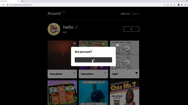 Full- Stack - React -Around the Us - photo sharing app - demo смотреть онлайн