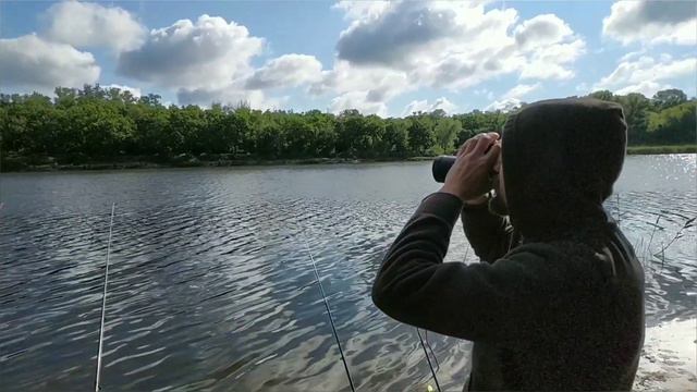 Рыбалка на карпа и карася, 3 этап, 2 часть. Пошел крупный карась. Охрана тырит сосиски! смотреть онлайн