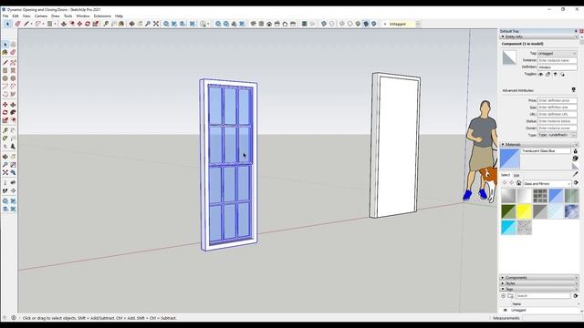 Animating Doors and Windows with DYNAMIC COMPONENTS in SketchUp! смотреть онлайн