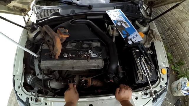 saab 9-5 aero замена прокладок турбины и вып. коллектора смотреть онлайн